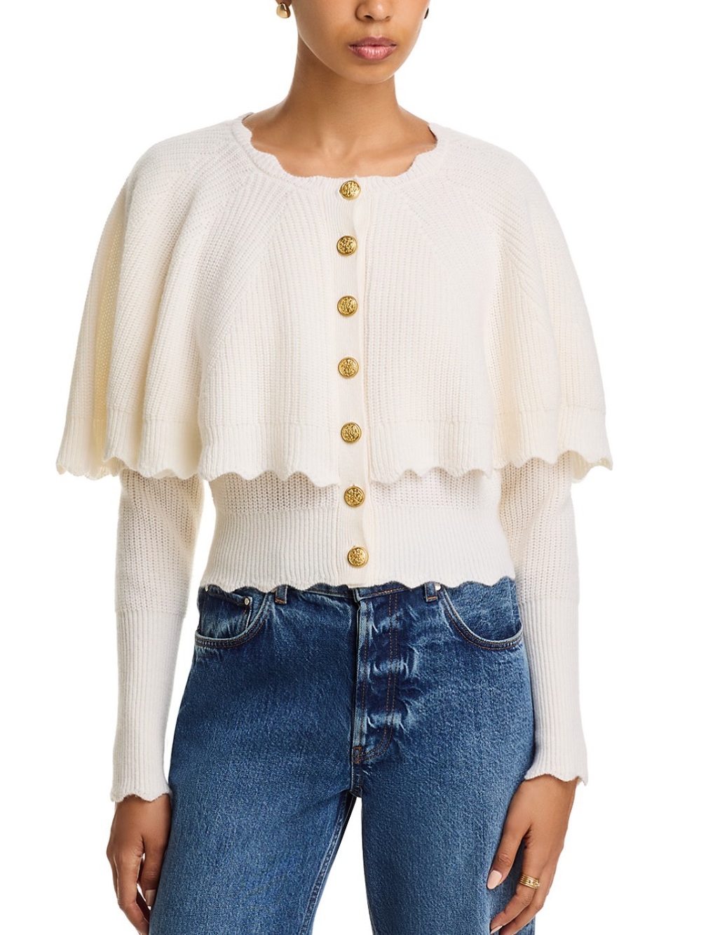 NWT LoveShackFancy Daelyn Cardigan Sweater Size S